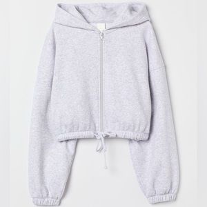 H&M Cropped Zip-Up Hoodie